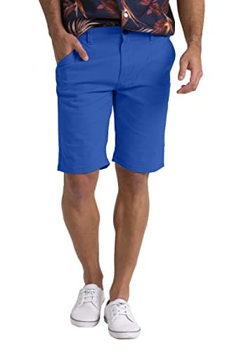 Image of westAce Mens Summer Chino Shorts Slim-fit 9" Classic Cotton Casual Golf Beach Holiday Joggers Essential Half Pant All Waist Size 30W-40W (Royal Blue, 32W)