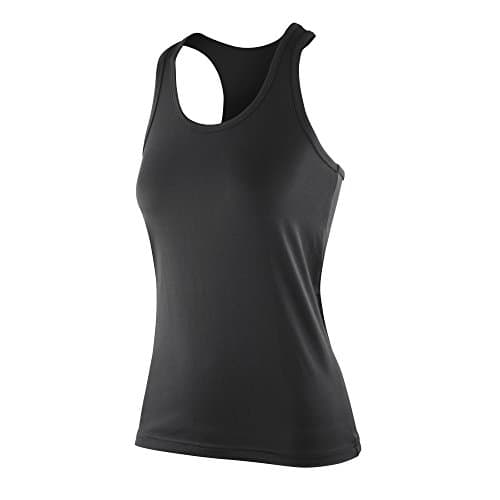 Image of Spiro Womens/Ladies Impact Softex Sleeveless Fitness Vest Top (XXL) (Black)