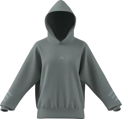 Image of adidas Women's FUTURE ICONS THREE STRIPES HOODIE, Wonder Sage, S
