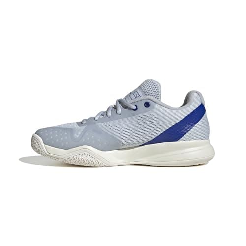 Image of adidas Women's COURTFLASH Pickleball Shoes, Halo Blue/Silver met./Lucid Blue, 6 UK