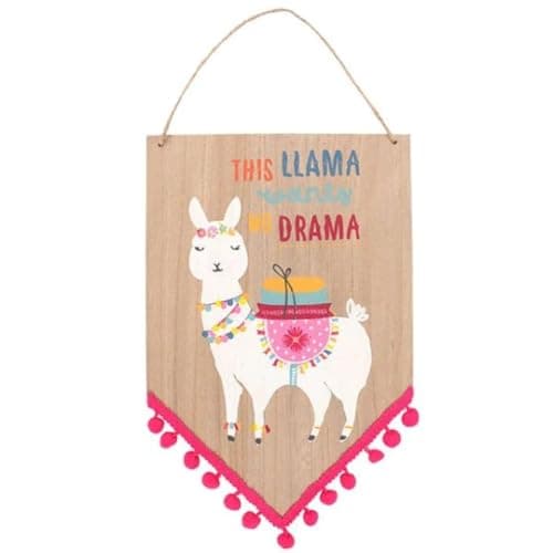 Image of Wooden Llama Sign