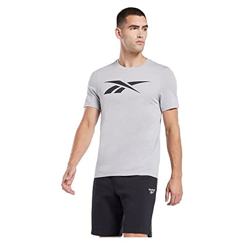 Image of Reebok Men's Identity Vector T-Shirt, Pure Grey 3, XXL