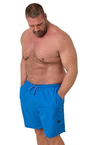 Image of BadRhino Big & Tall Cargo Swim Shorts - Men's - Plus Size Curve Blue
