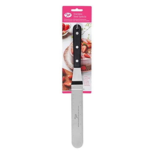 Image of Tala Large Angled Stainless Steel Pallette Knife, Spatula Style Shape for Serving and Decorating a Wide Selection of Foods, Dishwasher Safe and BPA Free