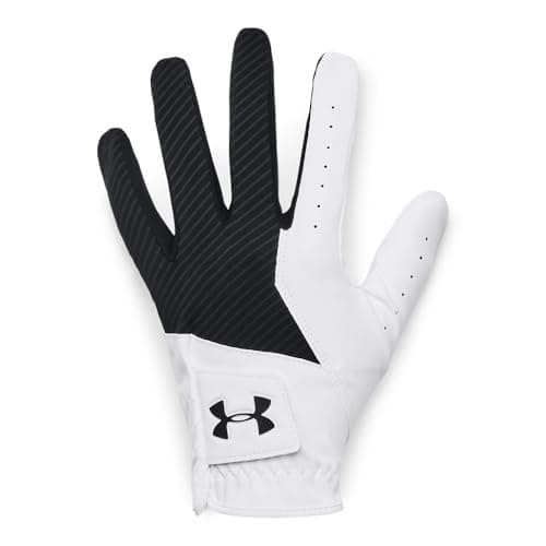Image of Under Armour Medal Golf Glove - Black, White, Black - LMD