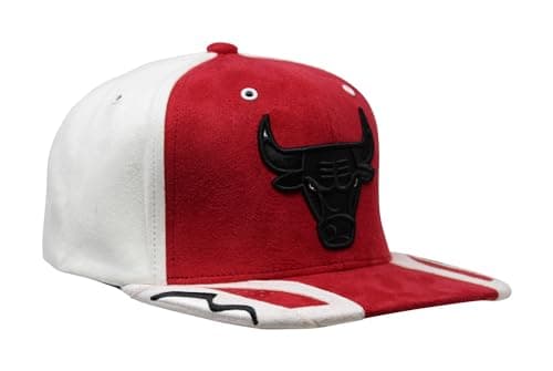 Image of Mitchell & Ness NBA Day 6 Chicago Bulls Snapback Hat, White/Red, One size