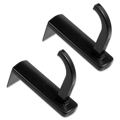 Image of 2pcs Monitor Headphone Stand Hook Headset Holder Hanger Adhesive Gaming Earphones Hanger Stick-on Support for Computer Over Ear Earphone Monitor Screen Edge Wall Mount Gaming Desk Accessories