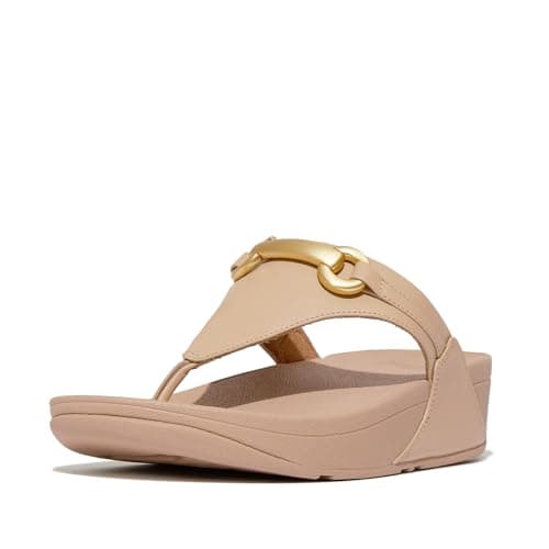 Image of Fitflop LULU CHUNKY-SNAFFLE LEATHER TOE-POST SANDALS