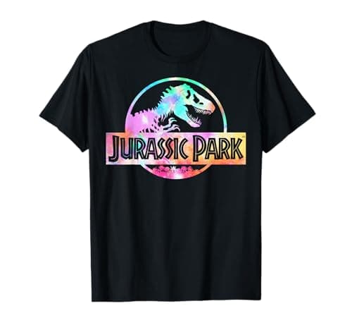 Image of Jurassic Park Full Logo Tie Dye Vibrant T-Shirt