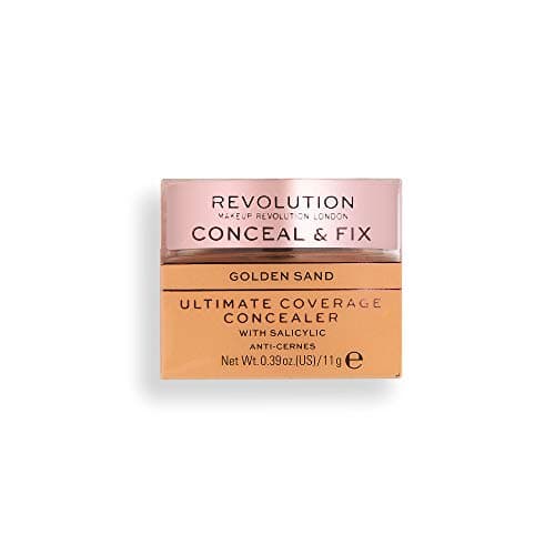 Image of Revolution Beauty London, Conceal and Fix, Ultimate Coverage, Concealer, Golden Sand, 11g
