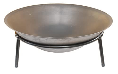 Image of Extra Large Fire Pits Cast Iron Detachable Legs Stylish Design (80cm Diameter)