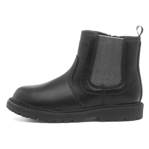 Image of Walkright Jim Boys Black Zip Up Chelsea Ankle Boot - Size 7 Child UK - Black
