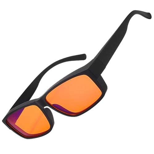 Image of Blue Light Blocking Glasses, Gaming Glasses for Computer Use, Lightweight Anti Glare Gamer Glasses with UV Protection for Gamer Screen,TVs, Mobile Phones, Professional Filter for Pro Gamers, Amber