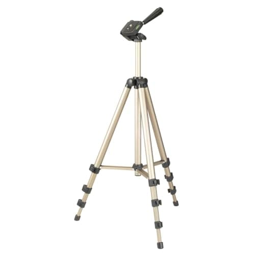 Image of Hama Camera Tripod Star 700 EF | Lightweight with 3-Way Head | Photo Tripod with 42.5-125cm Height | Tripod Including Carrying Case | Camera Tripod Suitable for SLR and System Cameras | Champagne