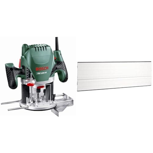 Image of Bosch Home and Garden Router POF 1200 AE (1200 W, in Carton Packaging) + 1x Guide Rail FSN 70 (700 mm, Accessory for Bosch Hand-Held Circular Saws)
