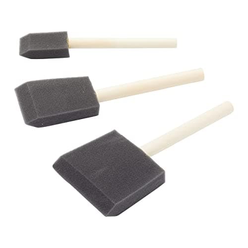 Image of Fit For The Job 3 Piece Foam Paint Brush Set, Foam Brushes for Painting, Arts & Crafts Applying Glue Varnish Enamel Paint Woodstain & More, Sponge Painting Brushes, Mod Podge, Jenny