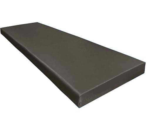 Image of SLUMBER HOME 2-Seater Booster Cushion with Removable Cover for Elderly 100 x 50 x 5 cm Long Firm Orthopaedic Memory Foam Cushion Two Seater Sofa Seat Pad Water-Resistant Washable Cover (Charcoal)