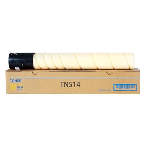 Image of TLCGQF Replaceable TN514 Chip-Equipped Toner Cartridge, Compatible with Minolta Bizhub C458, C558, And C658 Printers; High-Capacity Cartridges A9E8130 A9E8330 A9E8230 A9E8430,Yellow