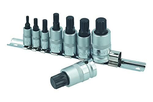 Image of Laser 3266 Spline Socket Bit Set 1/4"D, 3/8"D, & 1/2"D 8pc