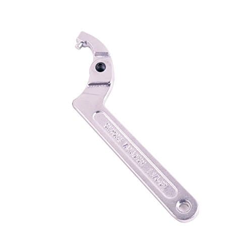Image of Eowpower Chrome Vanadium Adjustable C Spanner Hook Wrench Tool Round Head 32-76 mm