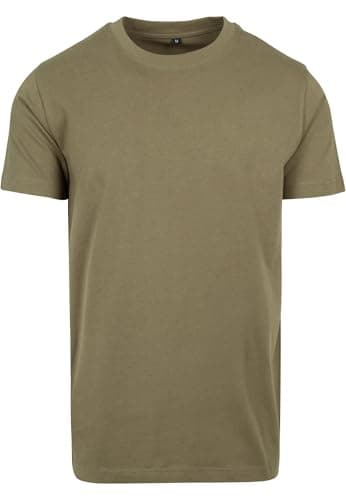 Image of Build Your Brand Mens By004 T-Shirt, Olive, 3XL UK