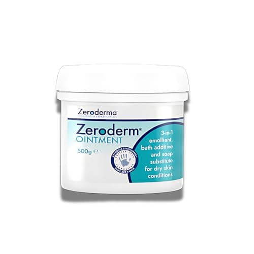Image of Zeroderma Zeroderm Ointment, 3-in-1 Emollient, Bath Additive, and Soap Substitute for Dry Skin Conditions, Soothing and Hydrating Formula, Dermatologist Recommended Relief for Sensitive Skin, 1 x 500g