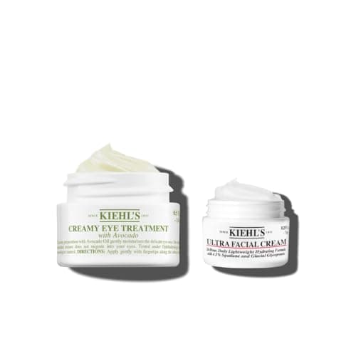 Image of Kiehl's Creamy Eye Treatment with Avocado, Rich Under Eye Cream, With 75% More Avocado Oil, Rich in Essential fatty Acids, Energising Caffeine, Vitamins B and E, (Full Size or Bundle)