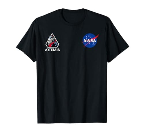 Image of NASA Artemis II Mission Insignia Meatball Logo T-Shirt
