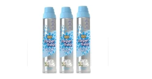 Image of Carpet Fresh Soft Jasmine & Linen – 3 x 300ml Multipack – Rapid Drying Carpet Freshener Spray – Eliminates Pet & Cooking Odours