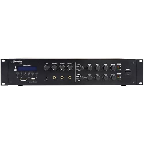 Image of Adastra | V-242 Dual Zone 100V Advanced Mixer-Amplifier with Dual-Zone Output 2 x 240W and Bluetooth, DAB+/FM and USB/SD Media Player