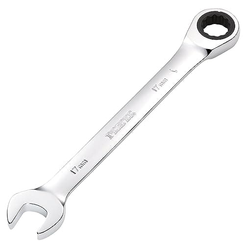Image of Draper 31014 Hi-Torq Metric Ratcheting Combination Spanner, 17mm, Blue