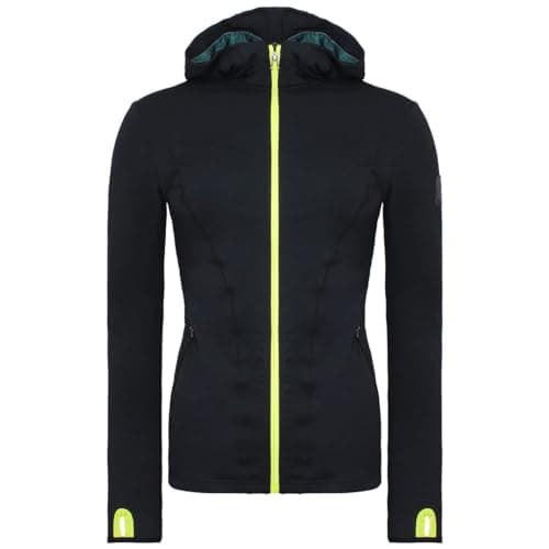 Image of Aston Martin F1 Official Team Black Zipup Lifestyle Tech Hooded Jacket AM21KSW07