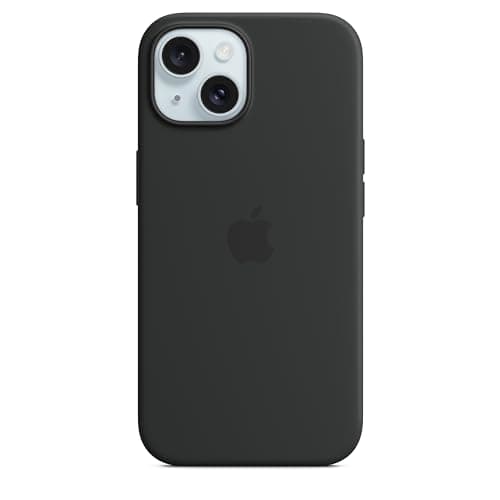 Image of Apple iPhone 15 Silicone Case with MagSafe - Black 