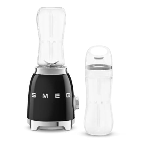 Image of SMEG 50's Retro Style Personal Blender with Backlit Knob and Two 600 ML BPA Free bottles