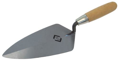 Image of C.K 5270 Brick Trowel Broad Heel Carbon Steel Wood Grip 250mm