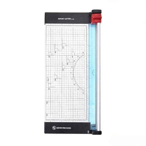 Image of A3 Rotary Trimmer Multi-Functional Photo Cutter with 12 Sheets Cutting Capacity 17 7 Inch Cut Length for Craft Scrapbook School Office Studio Supply