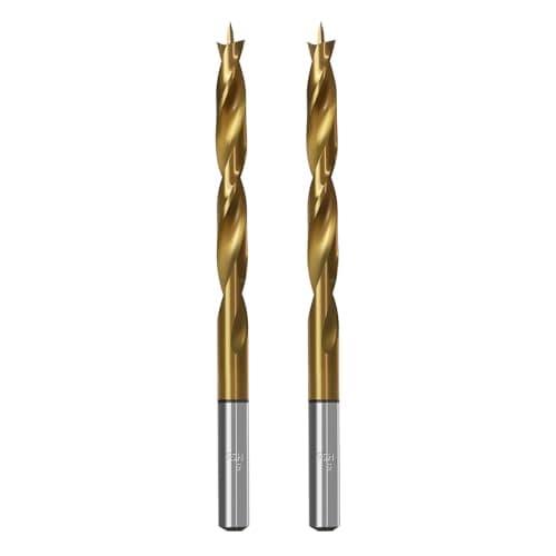 Image of Brad Point Wood Drill Bits for Woodworking, 5mm (13/64") Dia Brad Point Drill, High Speed Steel Metric Brad Point Drill Bits with Double Flutes Design for Soft & Hard Woods MDF Acrylic