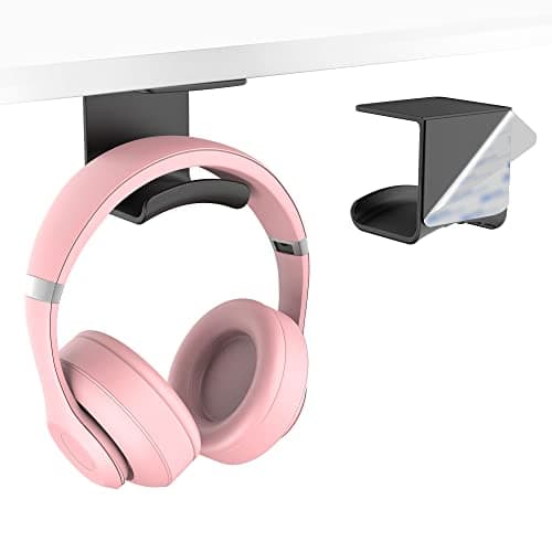 Image of Cozycase Headphone Holder Hanger - Stick-On Headphone Hook on Wall or Under Desk with Strong 3M Adhesive Pad,Universal Headset Holder Perfect for Most of Gaming Headphone up to 2.2 lb