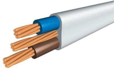 Image of Palmer Riley Twin & Earth Cable, 10mm, Grey, 10m, Suitable for Electric Shower and Cooker Circuits