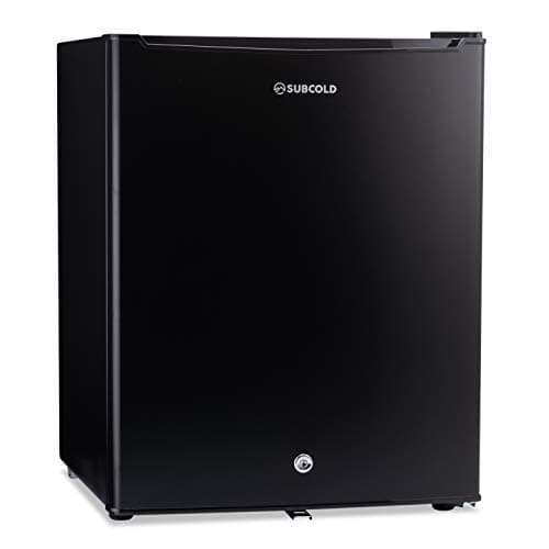 Image of Subcold Eco75 Mini Fridge Black | Table-Top Model | Counter-Top Fridge | Solid Door with Chiller Box | Lock & Key | Energy Efficient (74L, Black)