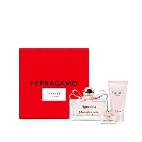 Image of Salvatore Ferragamo Signorina Gift Set Eau de Parfum 100 ml, Body Lotion 50 ml, Travel Spray 5 ml
