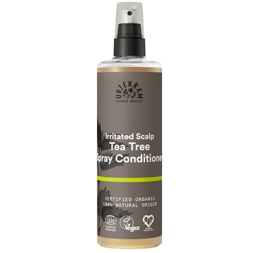 Image of Urtekram Tea Tree Spray Conditioner – Leave In - Natural & Refreshing Formula for Hair & Scalp - Moisturizes, Detangles & Soothes Itchy Scalp, 250 ml