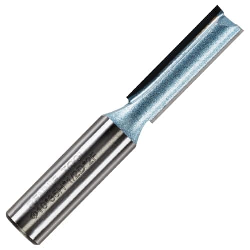 Image of Rennie Tools - 10mm Cutting Diameter x 35mm Flute x 1/2" Shank TCT Tipped 2 Flute Straight Router Cutter Bit. Compatible With Makita Trend Festool Hikoki Dewalt Router Etc. 10mm Router Bit