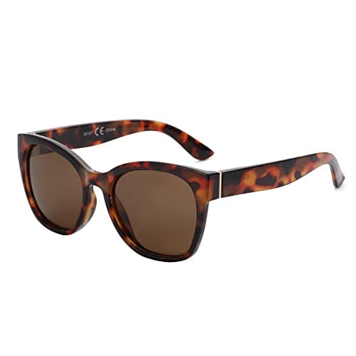Image of ZENOTTIC Cat Eye Polarised Sunglasses for Women - Oversized Sun Glasses UV400 Protection Retro Shades Designer Style