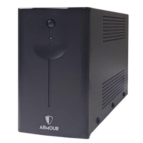 Image of PowerArmor 650VA UPS, 390W, LED Indicators, 2x UK Plugs, 2x RJ45, 1x USB, Built in AVR, Software Monitoring (650 VA)