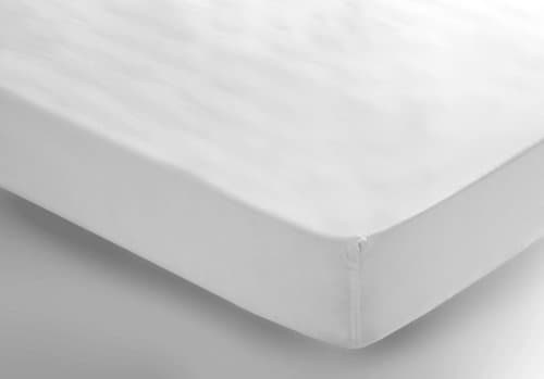 Image of Belledorm 400 Thread Count 100% Egyptian Cotton Fitted Sheet Single White