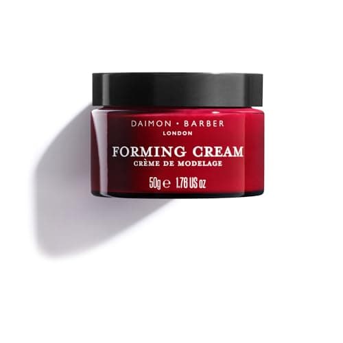 Image of Daimon Barber Argan Oil Forming Cream, Hair Styling Cream for Men, Matte Finish and Medium Hold for Natural and Textures Hairstyles, Nourishes the Hair and Scalp, Oudh Scent 50g