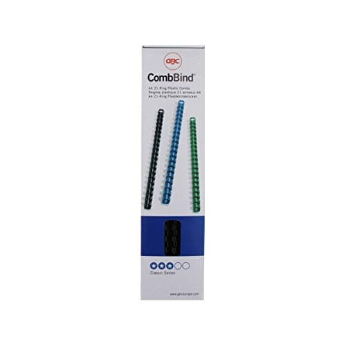 Image of GBC 10mm A4 21 Rings Binding Comb - Black (Pack of 100)