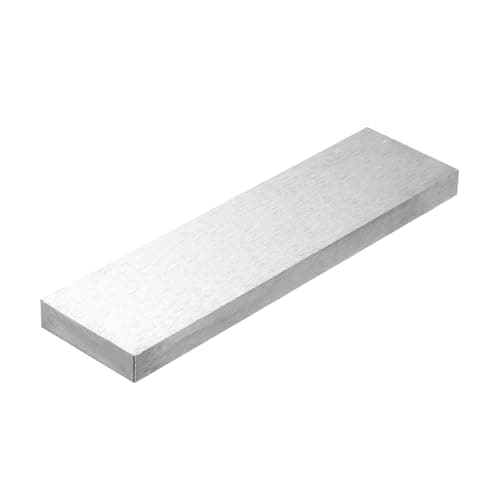 Image of PATIKIL 40x150x10mm Steel Bench Block, Steel Block Metal Bench Block No Holes Matched Hardened Steel Flat 123 Blocks Precision Ground Milling for Jewelry Making Stamping Tool, Rectangle