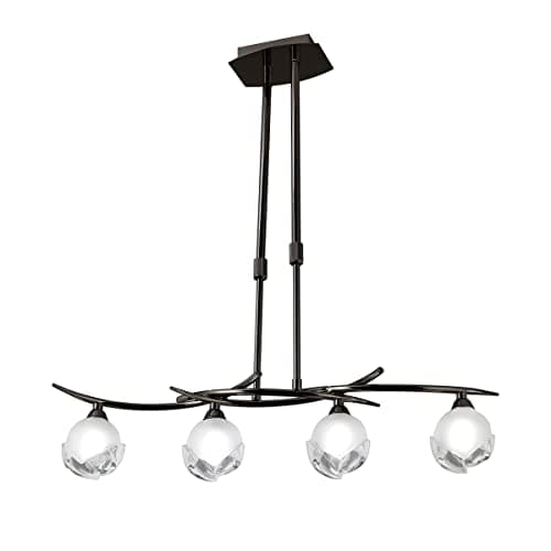 Image of Inspired Mantra Fragma Linear Telescopic 4 Light G9 Line, Black Chrome